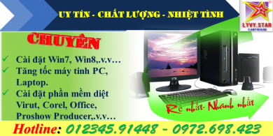 Lyvystar chuyên sửa chữa máy tính tận nơi giá rẻ trên đường Nguyễn Chí Thanh,Quận 10 HCM.Đảm Bảo Uy Tín Chất Lượng Và Nhanh Chóng Nhất.